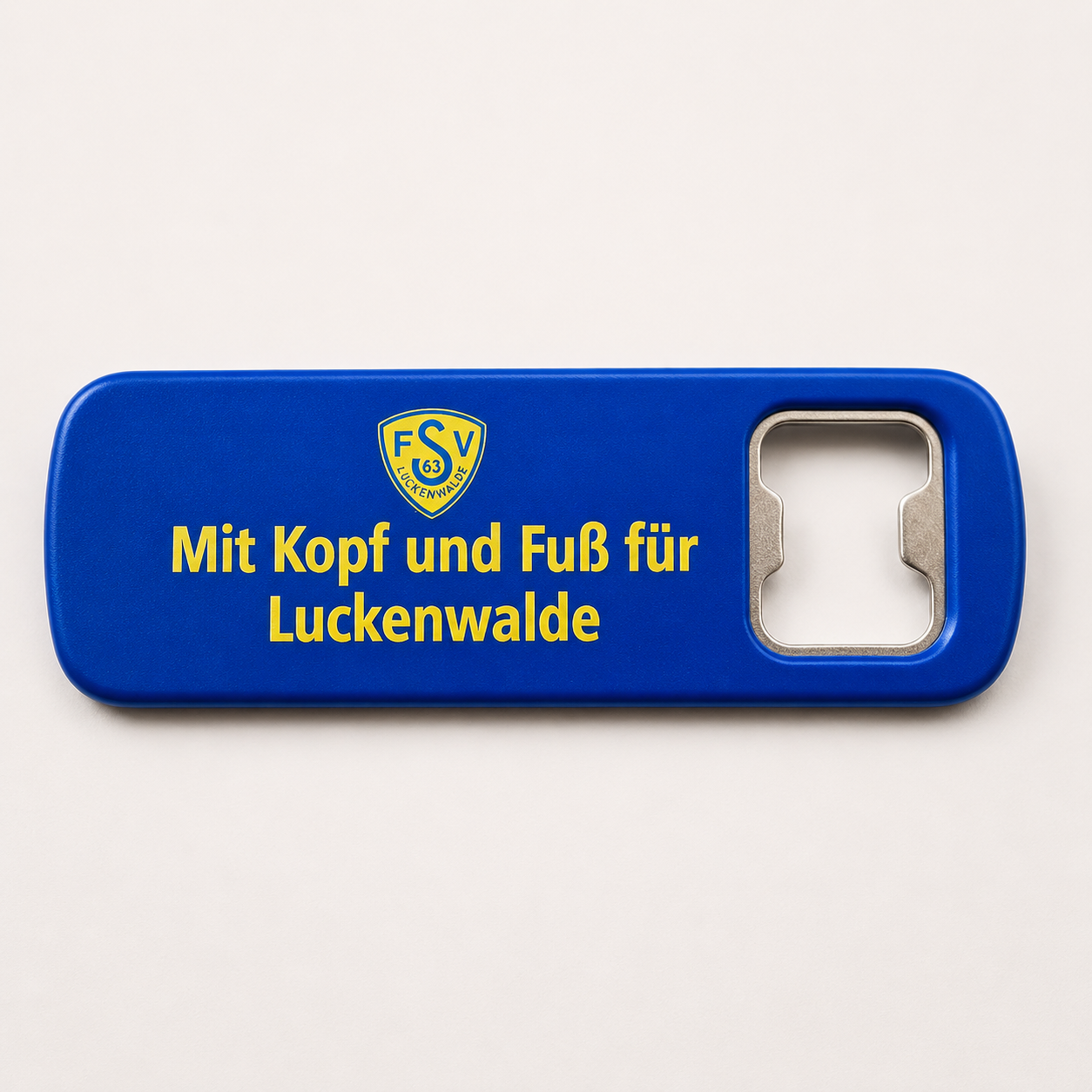 Flaschenöffner "Mit Kopf und Fuß für Luckenwalde"