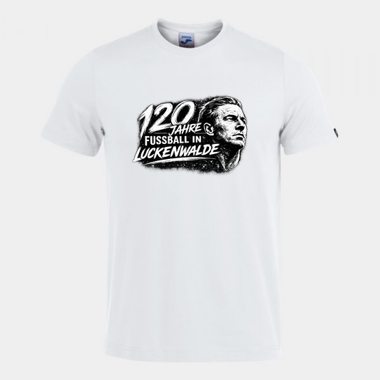 120 Jahre Fußball in Luckenwalde / Werner Seelenbinder T-Shirt weiß