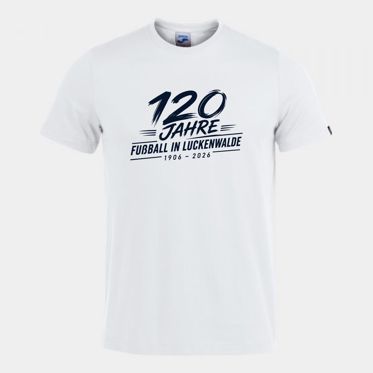 120 Jahre Fußball in Luckenwalde T-Shirt weiß