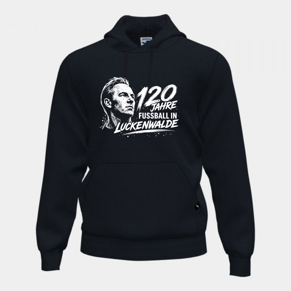 120 Jahre Fußball in Luckenwalde / Werner Seelenbinder Hoodie schwarz