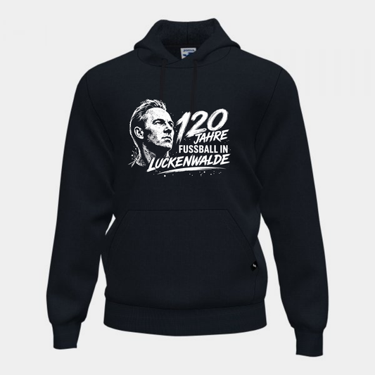 120 Jahre Fußball in Luckenwalde / Werner Seelenbinder Hoodie schwarz