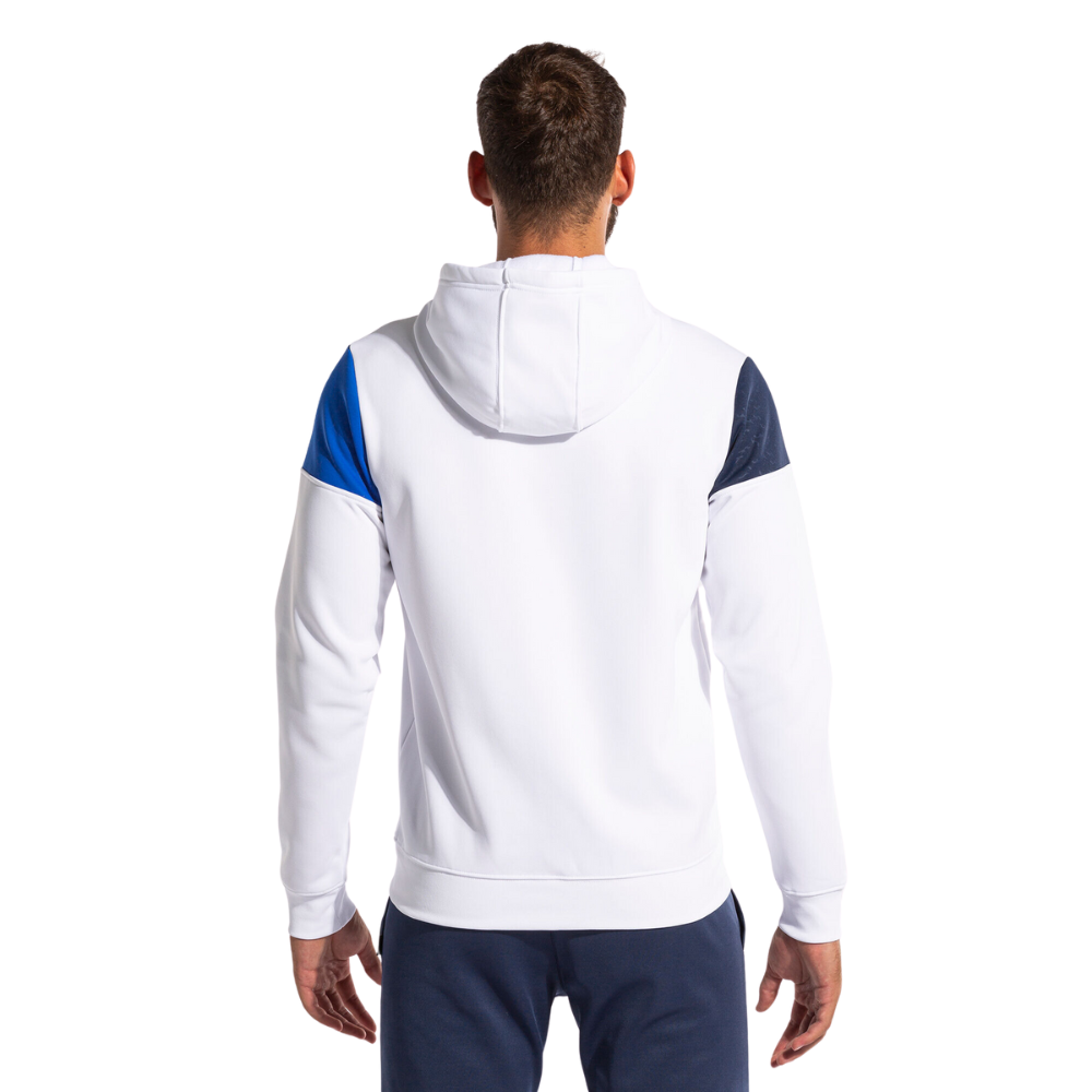 JOMA Crew V Kaputzenjacke Weiß /Königsblau