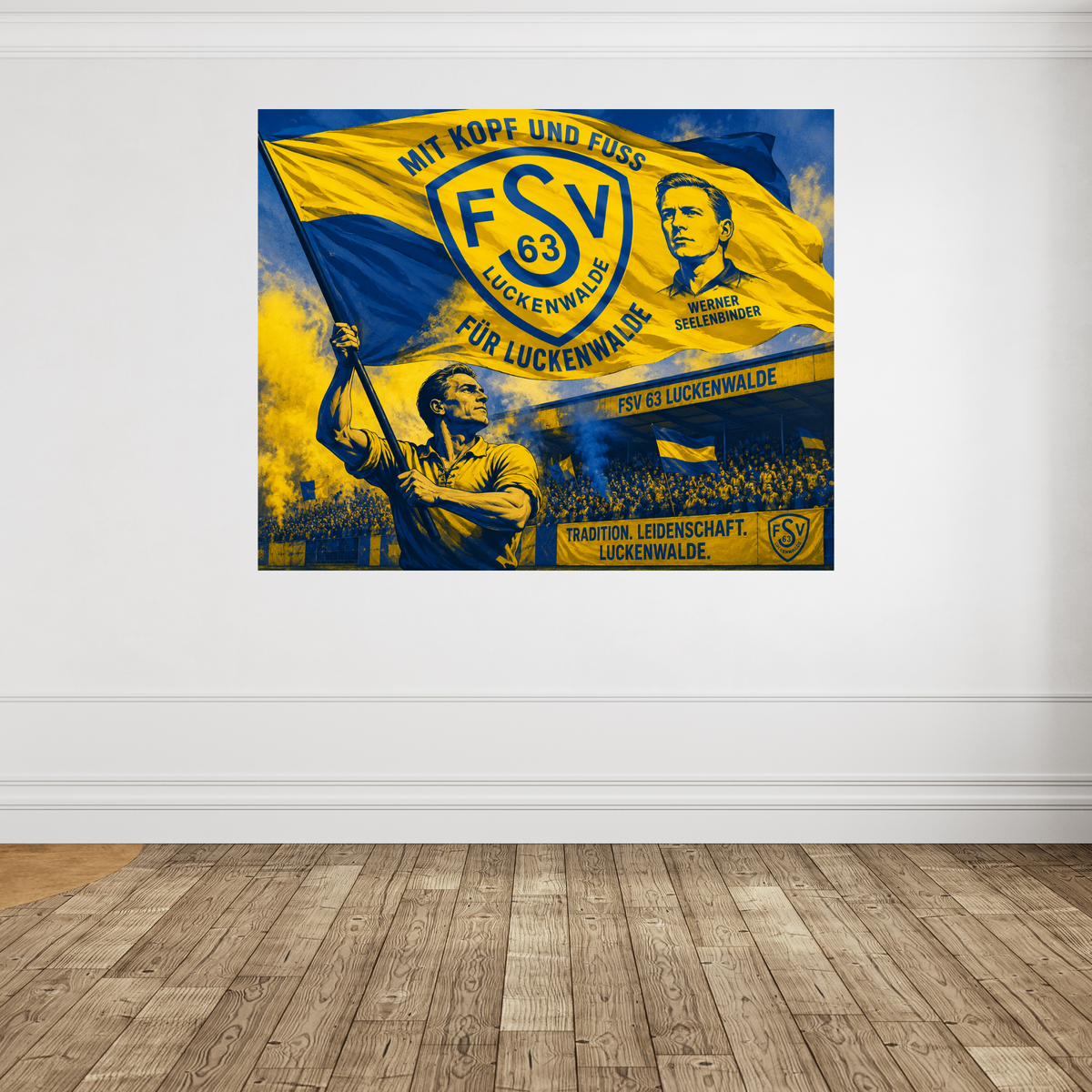 Hochwertige Leinwand 100cm x 80cm inkl. Holz-Keilrahmen (2 cm)