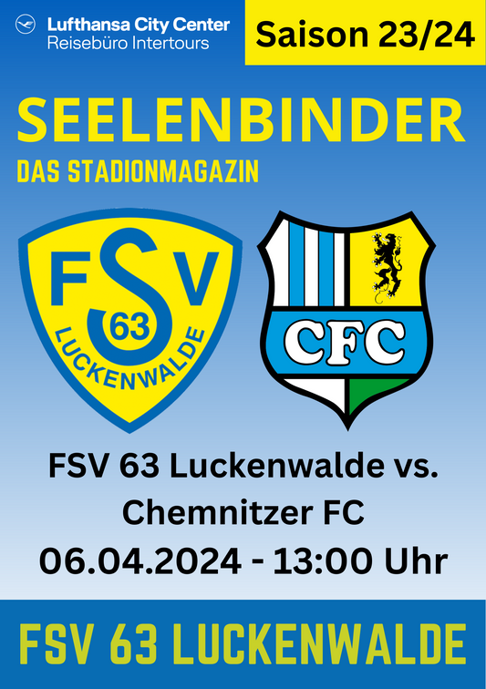 Stadionheft | FSV 63 Luckenwalde vs. Chemnitzer FC | Digitaler Download