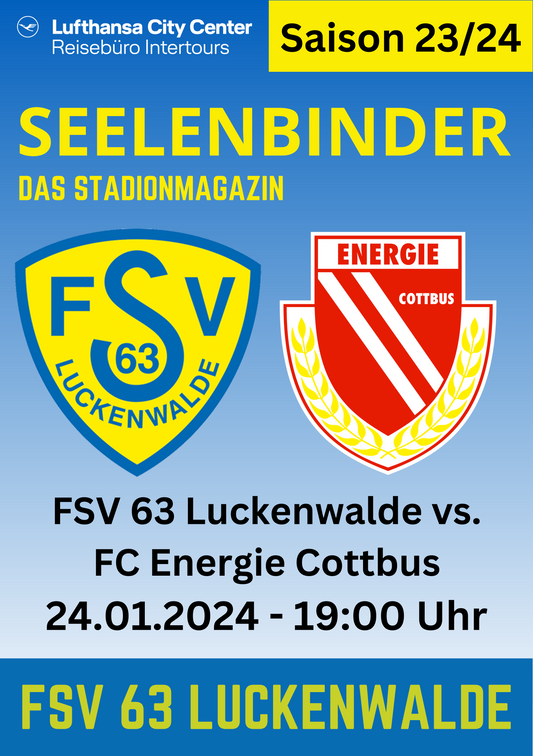 Stadionheft | FSV 63 Luckenwalde vs. FC Energie Cottbus | Digitaler Download