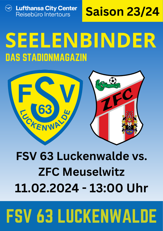 Stadionheft | FSV 63 Luckenwalde vs. ZFC Meuselwitz | Digitaler Download