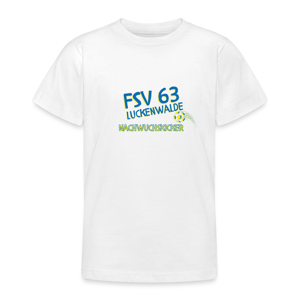 FSV 63 Luckenwalde "Nachwuchskicker" Teenager T-Shirt - weiß