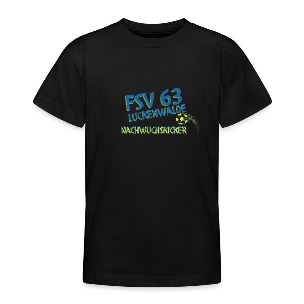 FSV 63 Luckenwalde "Nachwuchskicker" Teenager T-Shirt - Schwarz