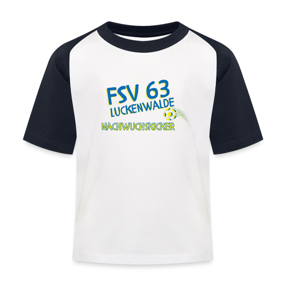 FSV 63 Luckenwalde "Nachwuchskicker" - Kinder T-Shirt - Weiß/Navy