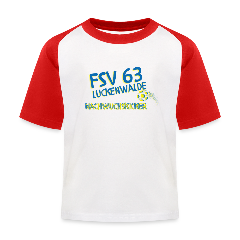 FSV 63 Luckenwalde "Nachwuchskicker" - Kinder T-Shirt - Weiß/Rot